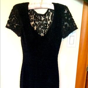 Black sexy mini dress